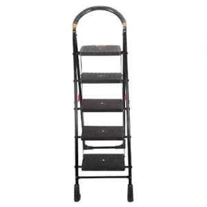 Homace 150kg 5 Step Steel Black Ladder