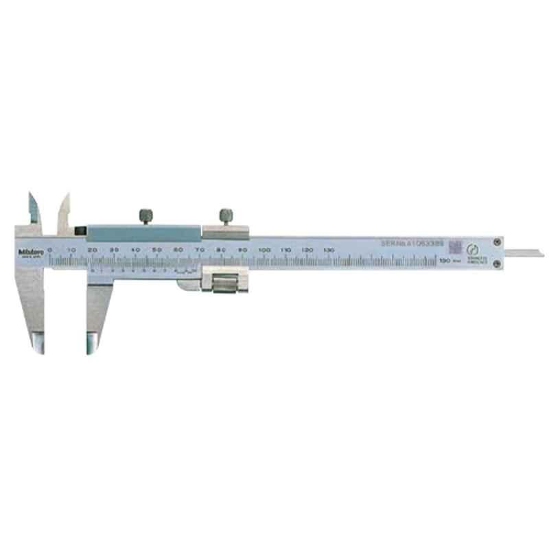 Mitutoyo 0-130mm Inch/Metric Dual Scale Vernier Caliper with Fine Adjustment, 532-119