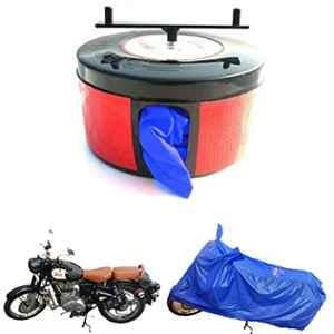 Bike Blazer Cobalt Blue Nylon Taffeta Universal Size Semi-Automatic Bike Body Cover for All Royal Enfield Thunderbird 350X & Thunderbird 350