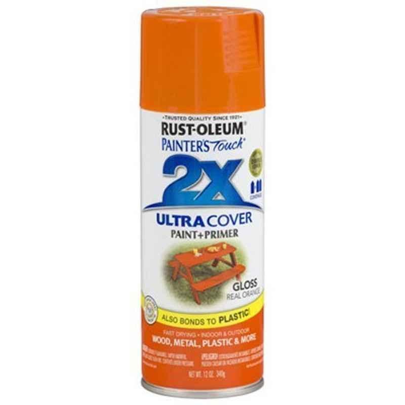 Rust-Oleum Painters Touch 12oz Gloss Real Orange 249095 2X Ultra Cover Spray Paint