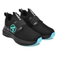 Ambrick 51BL Mesh Black & Blue Steel Toe Industrial Safety Shoes with Air Mix Sole for Men, Size: 10