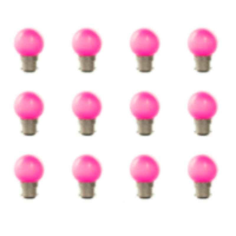 Nordusk Nova B 0.5W B22 Pink LED Night Bulb, NNBU-15 (Pack of 12)