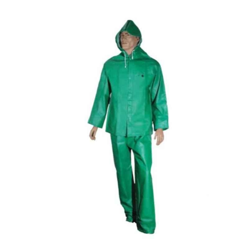 Promax Large Green PVC Chemical & Flame Retardant Suit, PMS/PVC/GN