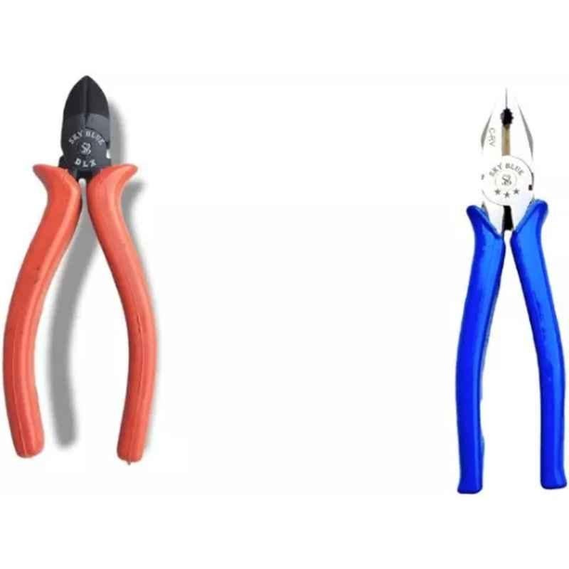 Sky Blue 2 Pcs 7.8 inch Lineman Plier Combo, SBE_PLIER_0526