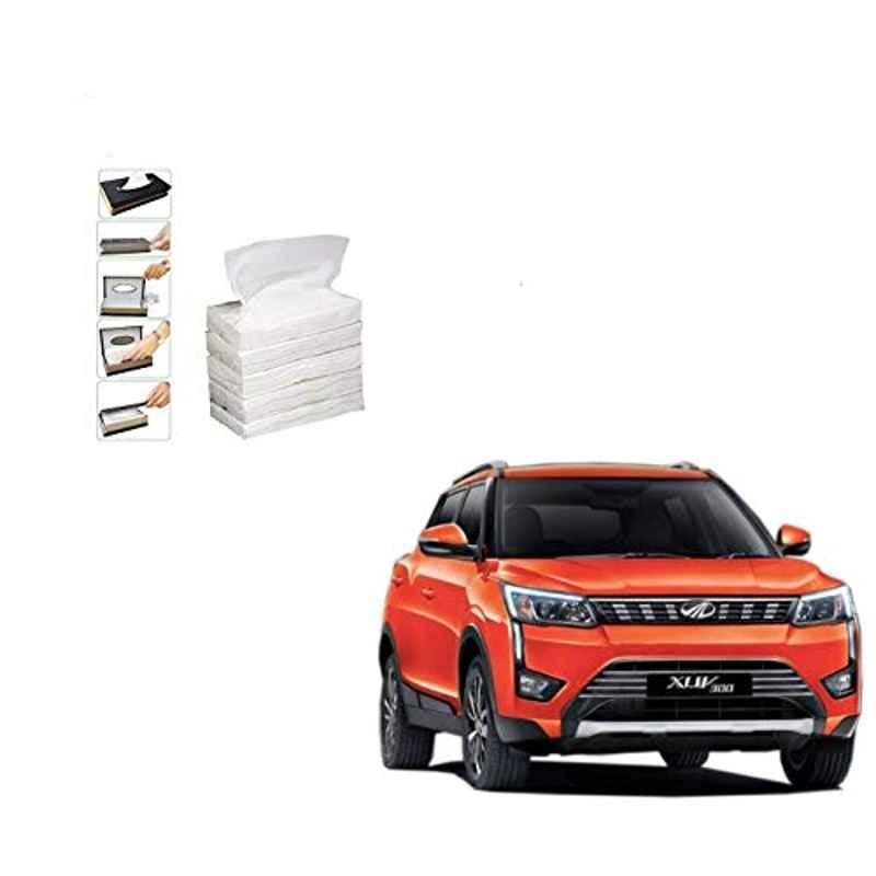 Kozdiko 100 Pulls Dispenser Box Refiller Tissue Paper with 200 Sheets for Mahindra XUV 300 (Pack of 5)