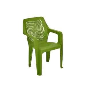 Nilkamal Trendy Plastic Green Outdoor Chair