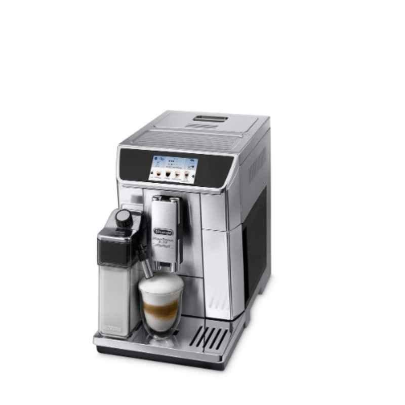 Delonghi Metallic & Black Fully Automatic Coffee Machine, ECAM650.85.MS
