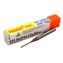 Hagg 1.0xD4x12x50-4F Stainless Steel RIB End Mill