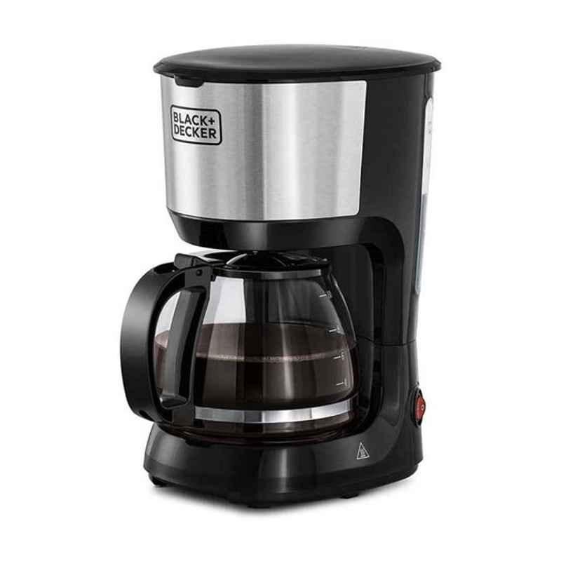 Black & Decker 750W Stainless Steel Black & Silver Coffee Machine, DCM750S-B5