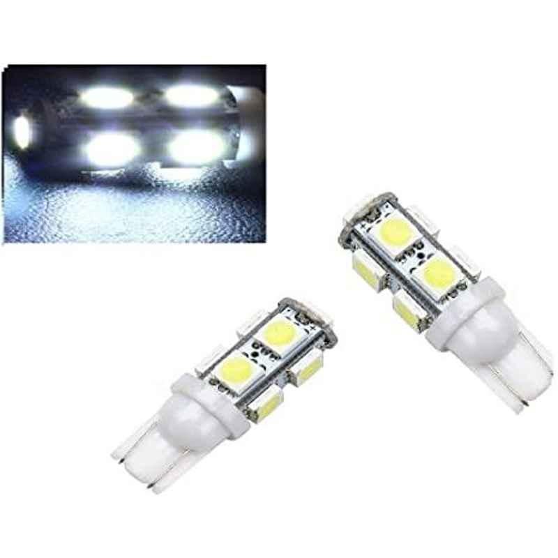 AOW 9 SMD (WHITE) LED Parking Bulb For Bajaj Discover 150S DTS-i (PAIR / 12V)