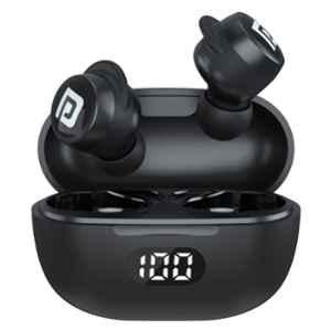 Portronics Harmonics Twins S5 Black Smart TWS BT Earbuds with LED Display, POR 1836