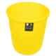 KKR 8L Plastic Yellow Round Open Top Dustbin