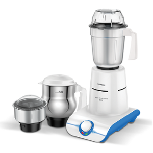 Havells Maxx Grind Haandi 500W White Mixer Grinder with 3 Jars, GHFMGBTW050