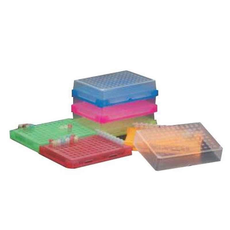 Axiva 0.2ml PP PCR Rack with PC Rack Cover, T 328-96/4 (Pack of 4)