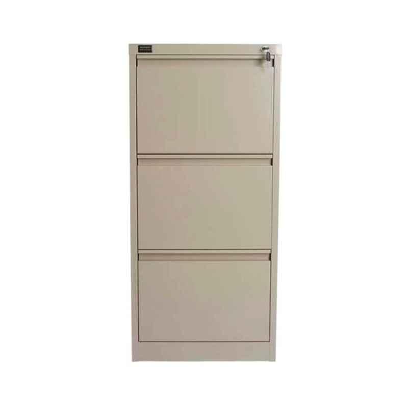 Godrej 47x62.5x101.5cm Steel Beige 3 Drawer Filling Cabinet, OMOEM3DSFCBG