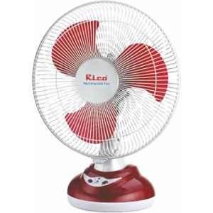 Rico 230W Red Table Fan with Rechargeable Battery & Japanese Technology, Sweep: 320 mm