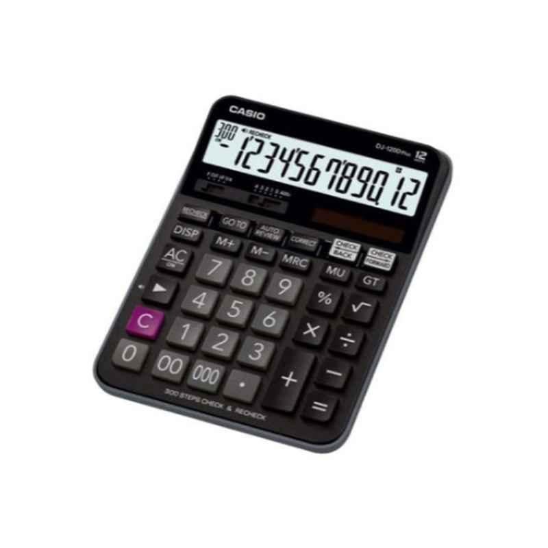 Casio Dj120D Plus 191x140x35mm Black & Grey Calculator