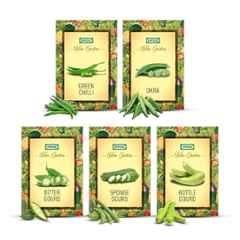 IFFCO Urban Gardens 5 Pcs 50g Monsoon Vegetable Seeds Combo
