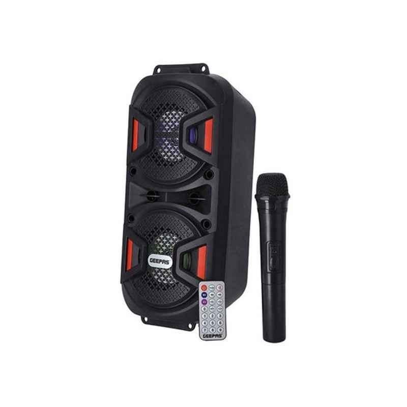 Geepas 25000W Black Rechargeable Portable Speaker, GMS11187