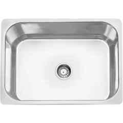 Prestige 24x18x10 inch Stainless Steel 304 Silver Square Single Bowl Kitchen Sink