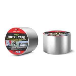 Agg Bro 4 inch 10m Silver Self Adhesive Aluminium Faced Butyl Tape for Leakage Protection