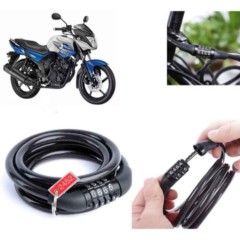 Auto Pearl PVC & Plastic Black Combination Cable Lock for SZ RR V2.0