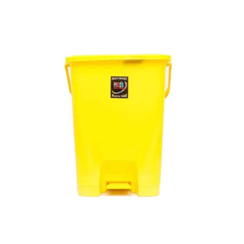 KKR 15L Plastic Yellow Rectangular Pedal Bin