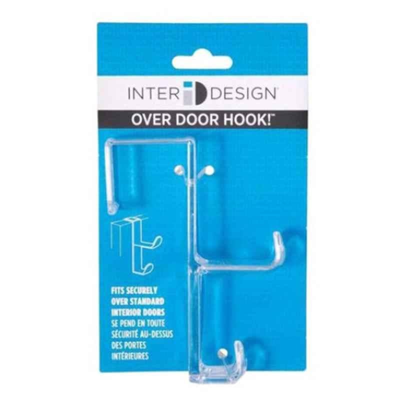 Interdesign Clear Over Door Double Hook, 168334AC