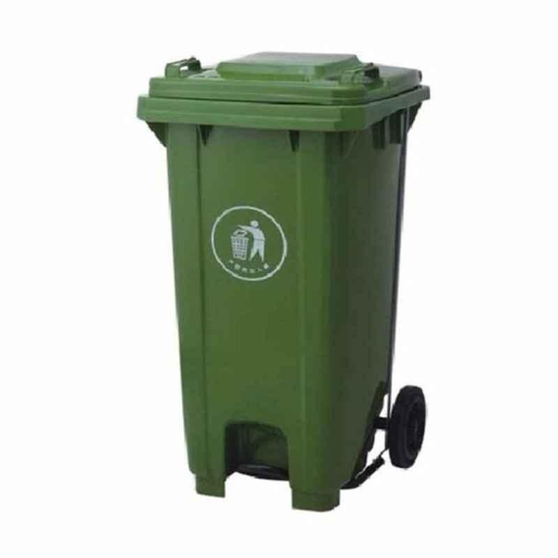 Brooks Pedal Waste Bin, BKS-PDL-090, 240 L, Green