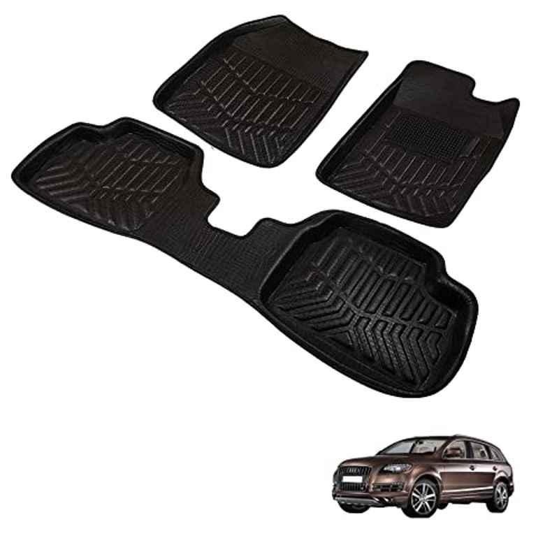 Kozdiko 3D Black Car Foot Mat Set for Audi Q7, dshbdhb15