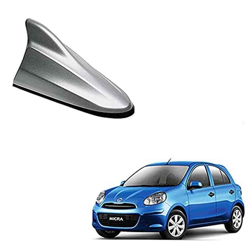 Auto Pearl ABS Silver Universal Replacement Shark Fin Car Roof Antenna For Nissan Micra