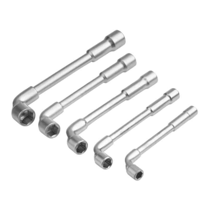 Tolsen 5Pcs Drop Forged Steel Chrome Plated L-Type Wrench Set, 15085