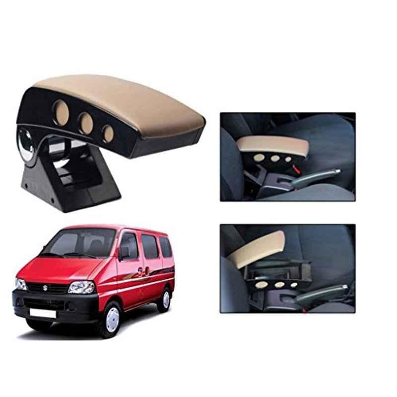 Kozdiko Beige Chrome Finish Car Armrest for Maruti Eeco