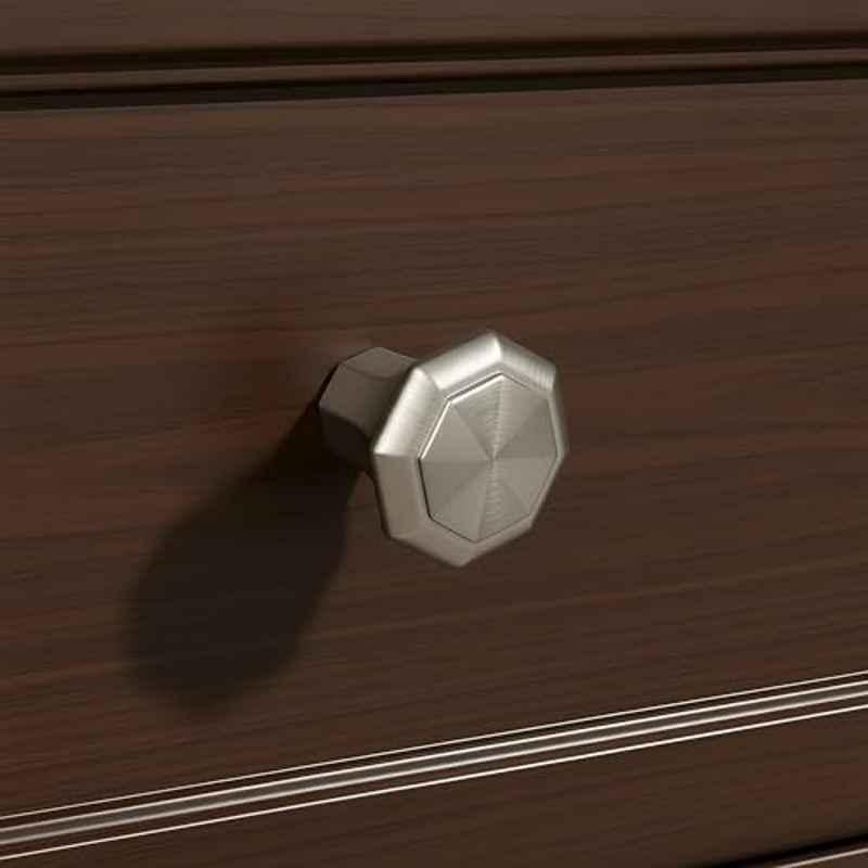Plantex Knobs for Drawer/Octagon Shape Drawer Knobs/Knobs for Cabinets/Pull-Push Knobs for Kitchen/Bedroom Drawer DTK-302, Satin