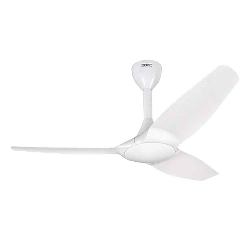 Usha Heleous 43W Sparkle White Premium BLDC Ceiling Fan with ABS Blades & RF Remote, Sweep: 1220 mm