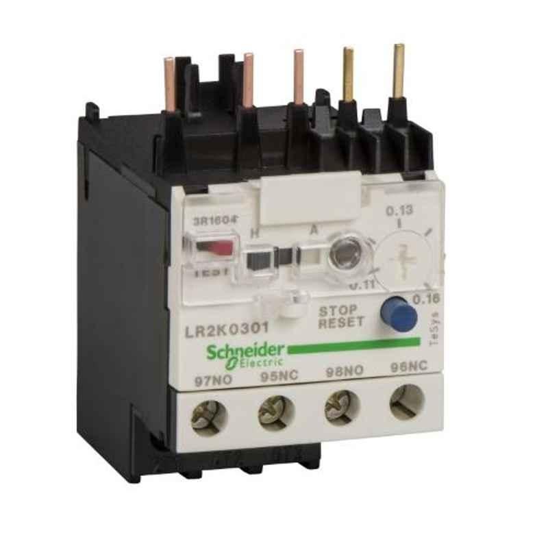 Schneider TeSys 0.11-0.16A Class 10A Differential Thermal Overload Relay, LR2K0301