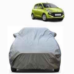 Aarex Auto Polyester Grey 100% Waterproof Car Body Cover with Mirror Pocket for Hyundai Santro (2015-2026) Model, ST-Grey