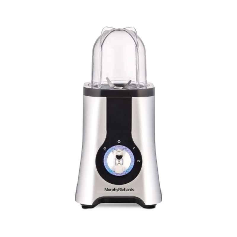 Morphy Richards Blendmaster 400W ABS Black & Silver Electric Blender with 2 Jars & 2 Years Warranty, 640140