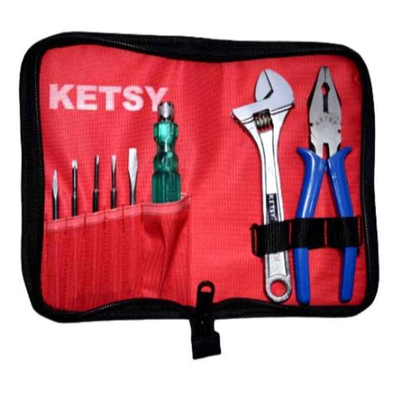Ketsy 312 9 Pcs Standard Hand Tool Kit