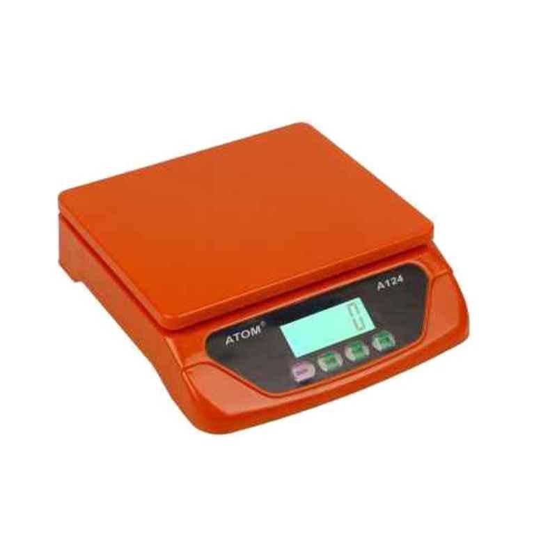 Atom A-124 Red Multi Purpose Digital Kitchen Weighing Scale, Capacity: 30 kg
