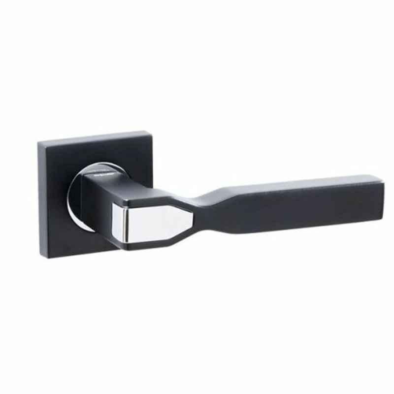 Doganlar Kuantum 45x85mm Matte Black & Chrome Zinc Door Handle
