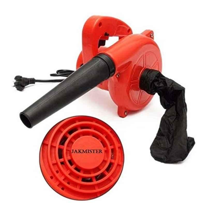 Jakmister 600W 15000rpm Red Unbreakable Plastic Electric Air Blower with Dust Collector Bag, R-P600