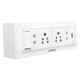 Palfrey 5A 2 Socket White Polycarbonate Extension Board with Two Pin & USB Socket, Master Switch & 20m Wire, 520 USB