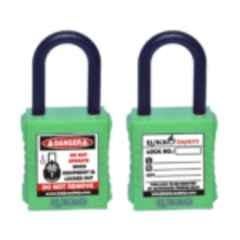 Lukko Safety 38mm Nylon Shackle Green Safety Lockout Padlockwith 2 Alike Keys, LS-LC40
