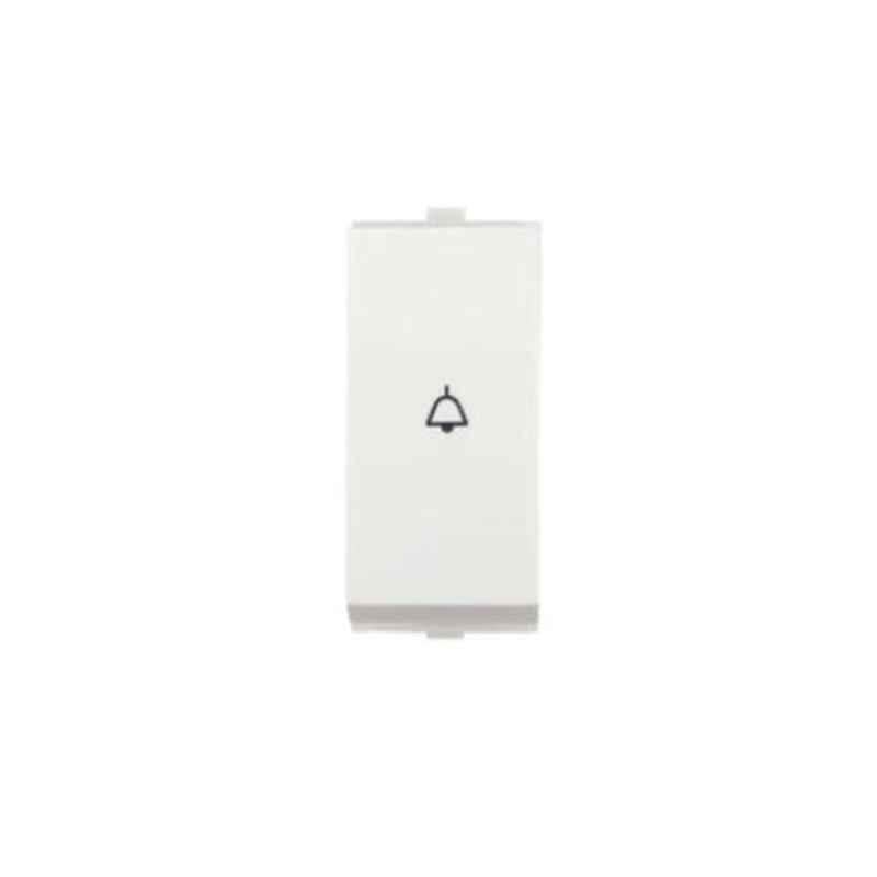 Anchor Penta 6A Bell Push 1 Module White Switch, 65003 (Pack of 20)