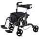 Entros Height Adjustable Foldable Manual Patient Rollator Walker Wheelchair, SC5025