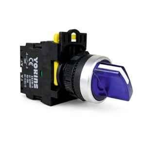 Yokins 22mm 220VAC 1NO Red 2 Position Illuminated Maintained Selector Switch,EB2M-A-10XD