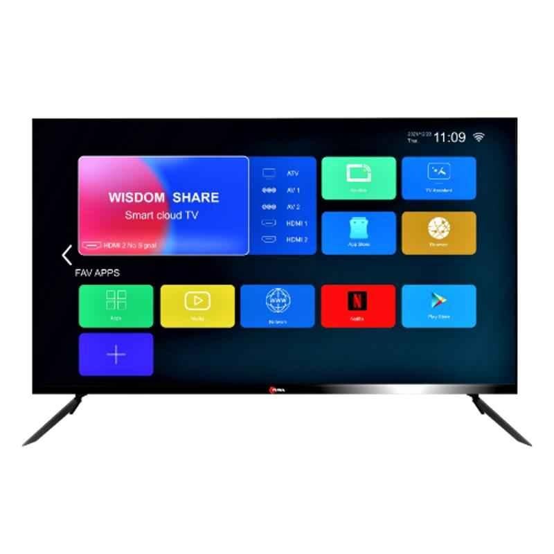 Yuwa 50 inch 4K Ultra HD A+ Grade Panel Frameless Smart Android LED TV