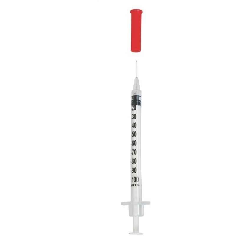 Polymed U100 Insulin Syringe, 5102, Size: 30 G