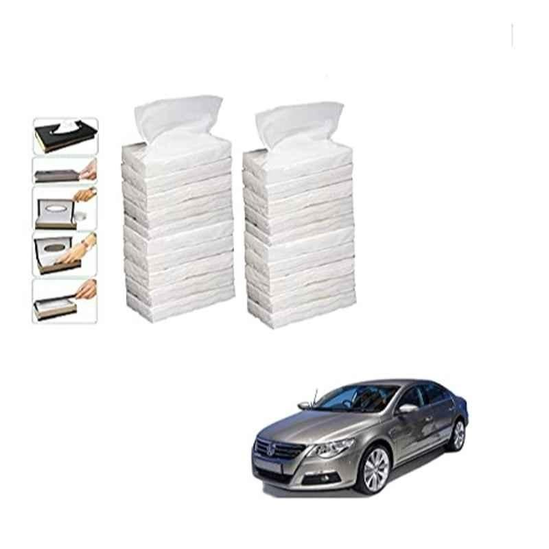 Kozdiko 100 Pulls Dispenser Box Refiller Tissue Paper with 200 Sheets for Volkswagen Passat (Pack of 20)